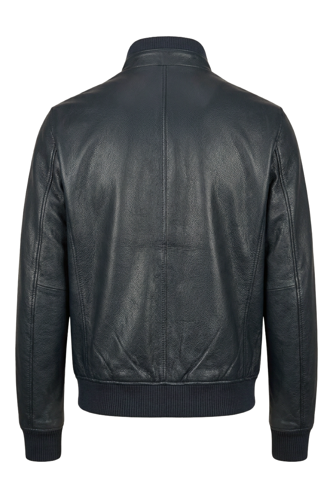 Slate Pebble Leather Bomber | Maverick Stanton