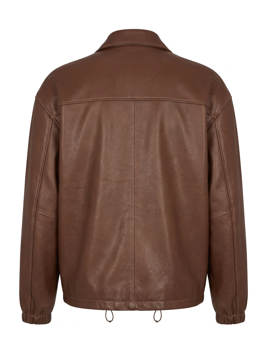 Chestnut Leather Field Blouson | Maverick Torrance
