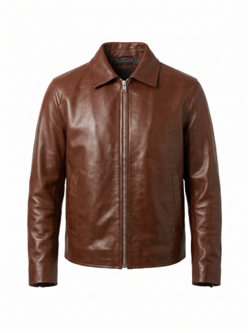 Antique Brown Minimalist Blouson | Maverick Vance