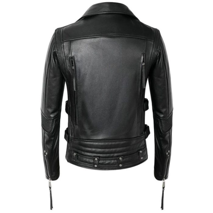 black biker jacket men's