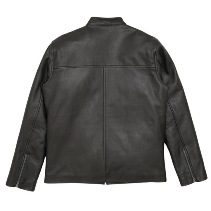black biker jacket leather