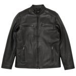 black leather jacket biker