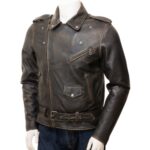 brown jacket leather motorcycle