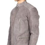 classic gray suede jacket mens