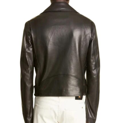 classic mens biker leather jacket