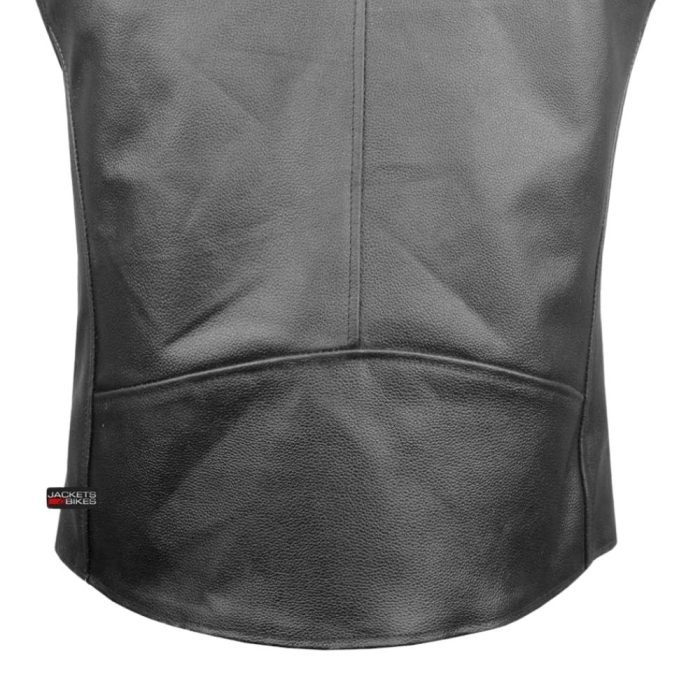 fashionable gray leather vests