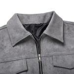 gray suede jacket men