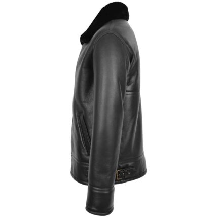 leather jacket sherpa lining for men