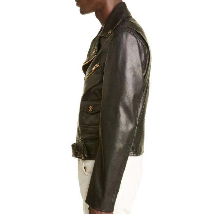 leather biker jacket mens fashion