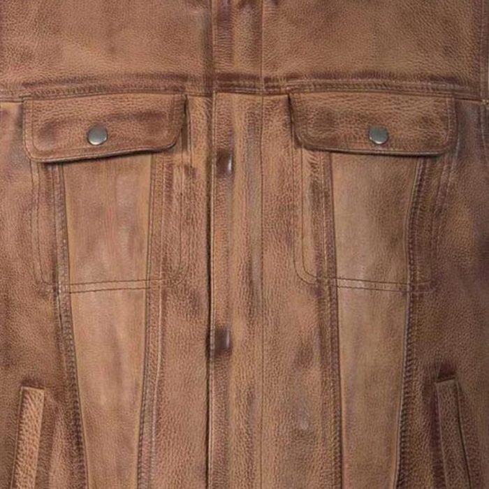 leather motorcycle vests for men