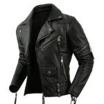 men leather moto jacket