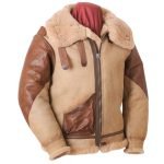 men shearling leather jacket