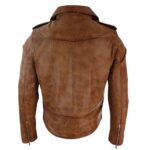 brown jacket leather motorcycle