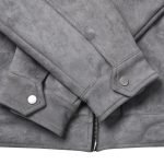 mens gray suede jacket