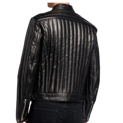 moto leather jacket black for men