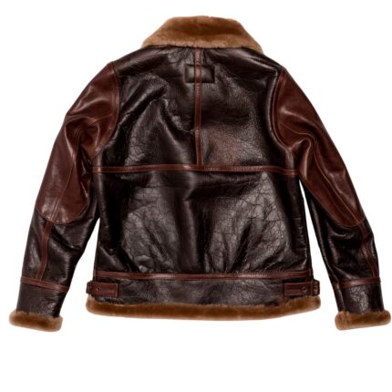 shearling jacket dark brown for men