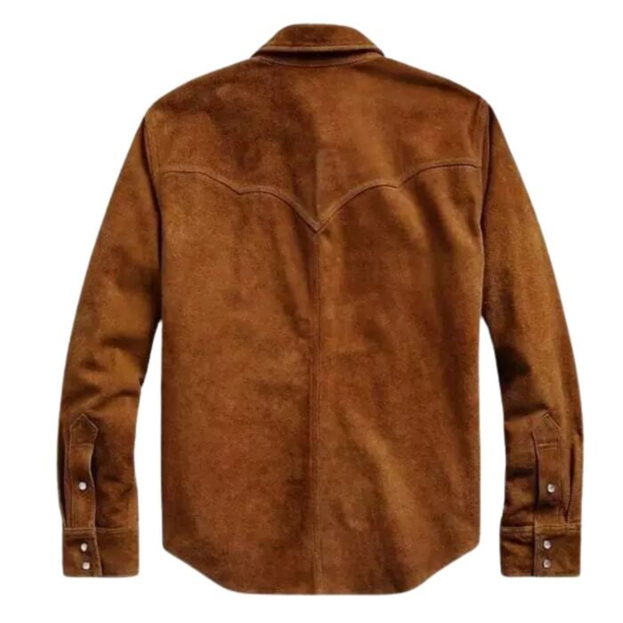 genuine suede leather shirt