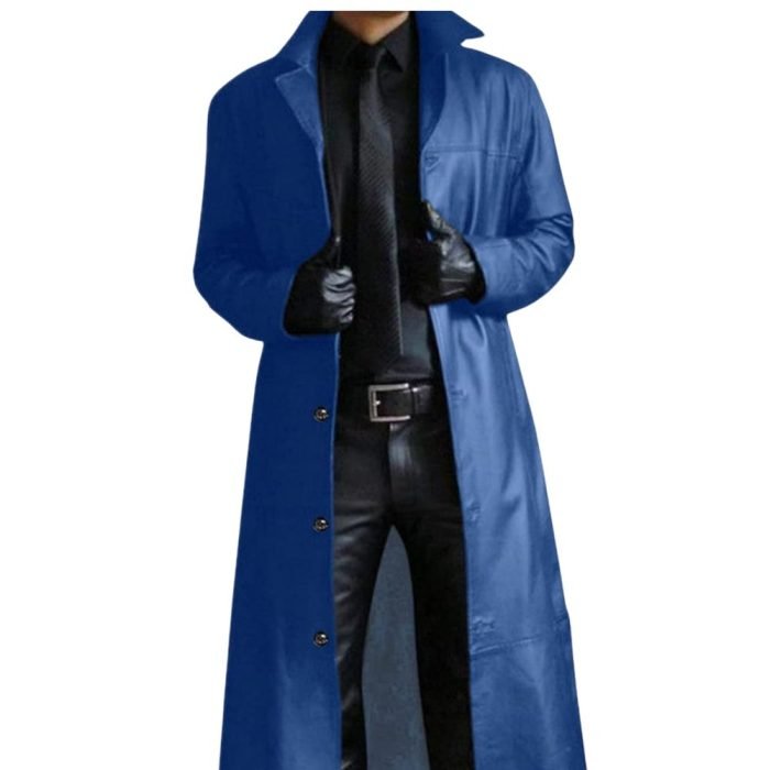 awesome blue trench coat