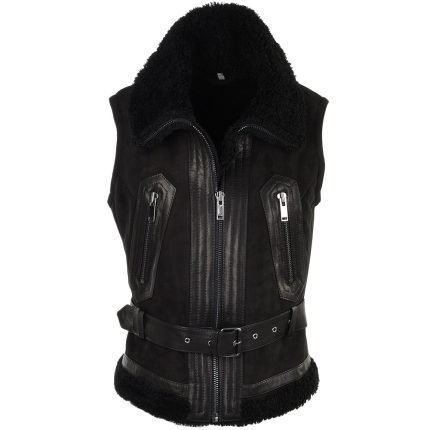 best shearling vest women