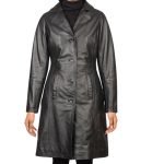 black leather coats for women