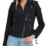 black suede jacket women