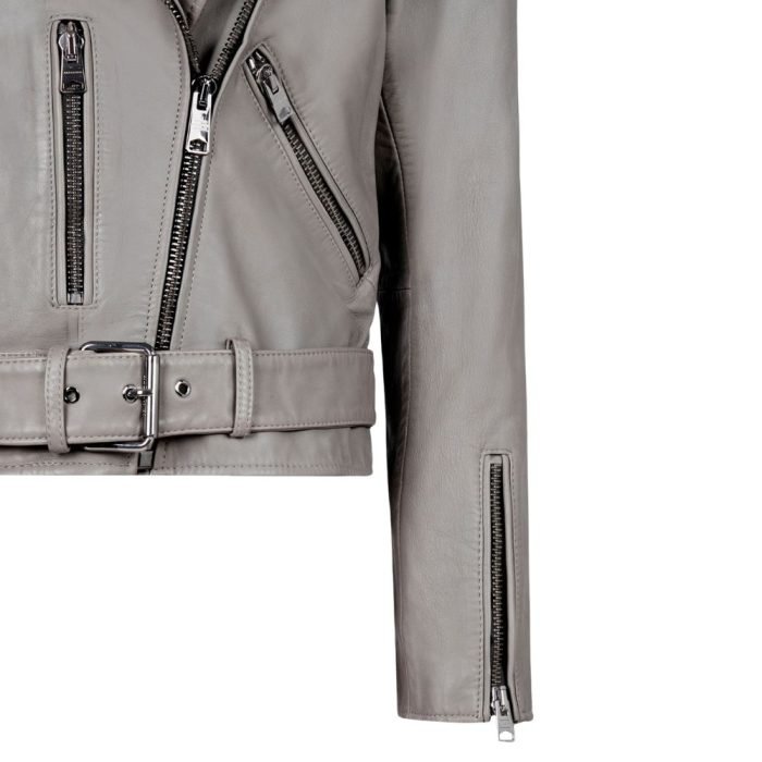 gray moto jacket for men