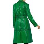 green leather coat for women