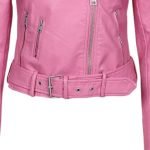 ladies pink motorcycle jacket