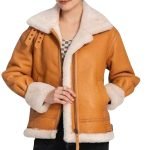 leather jacket lined with sheepskin