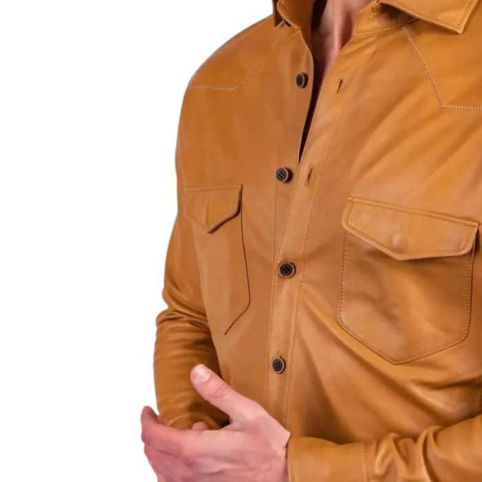 leather shirts for men