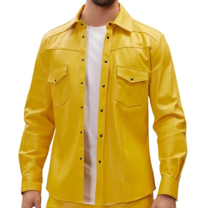 long sleeve yellow shirt