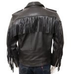 men black fringe jacket