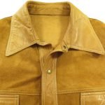 men suede leather shirt