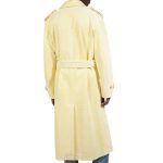 mens belted trench leather coat