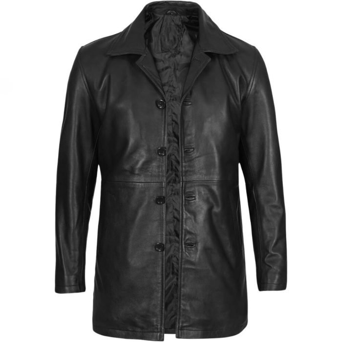 men's lambskin trench coat