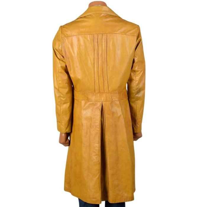 mens mustard trench coat