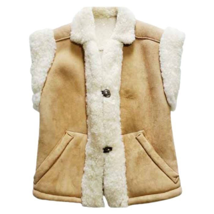 skin shearling sheepskin vest