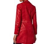 stylish red trench coat women