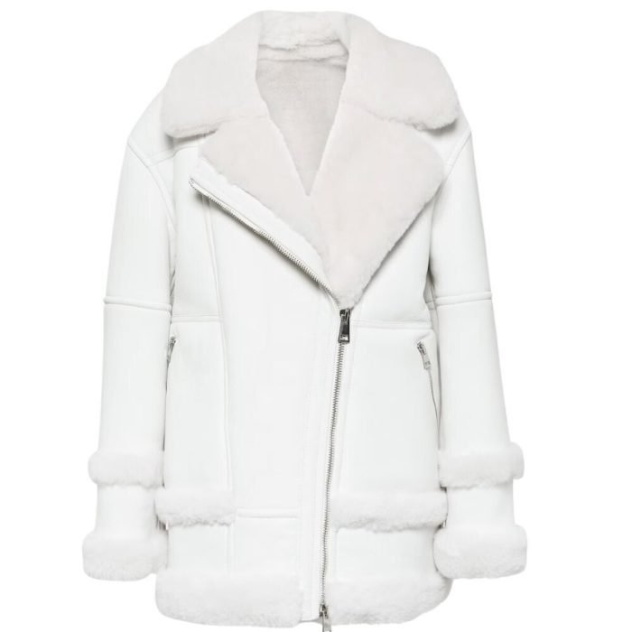 women white sherpa jacket