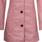 women's genuine leather trench coat