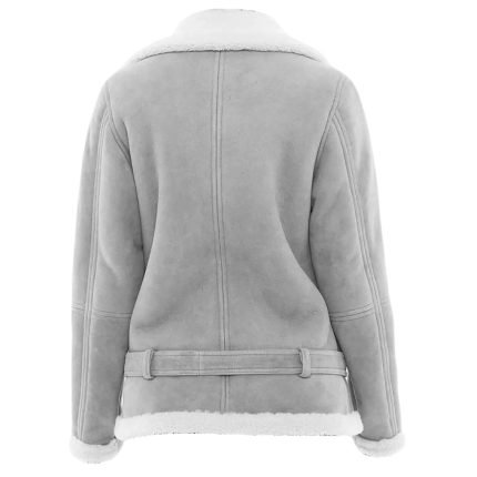 women's suede shearling jacket