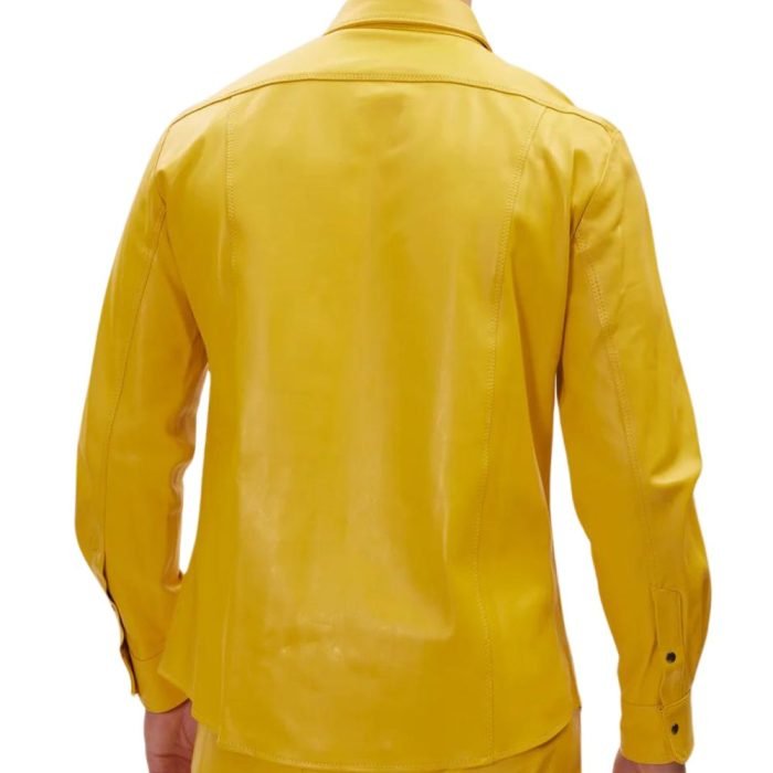 yellow mens shirt long sleeve