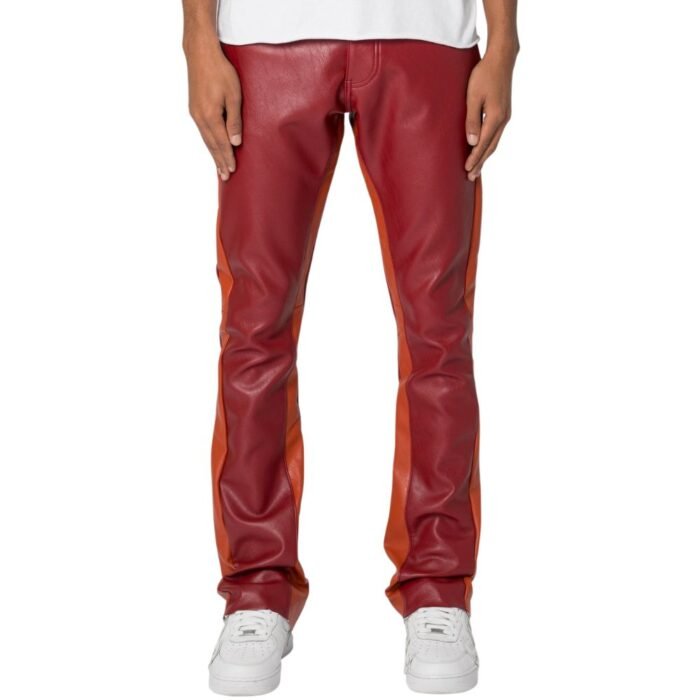 men genuine leather pants