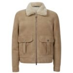 Classic Men’s Shearling Bomber Jacket