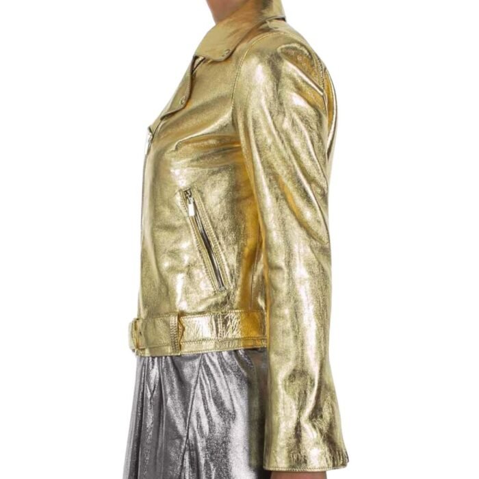 Top 10 Outfits to Pair with a Gold Metallic Leather Jacket for a Glamorous Look