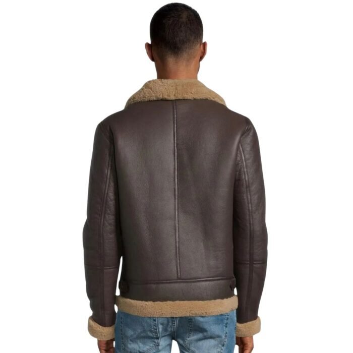 leather shearling fur jacket