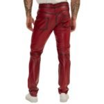 red leather pants for men