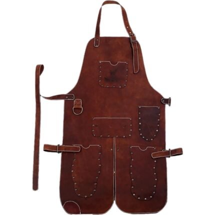 leather brown apron​ for men