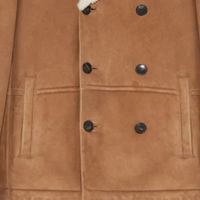 shearling suede jacket​ for men