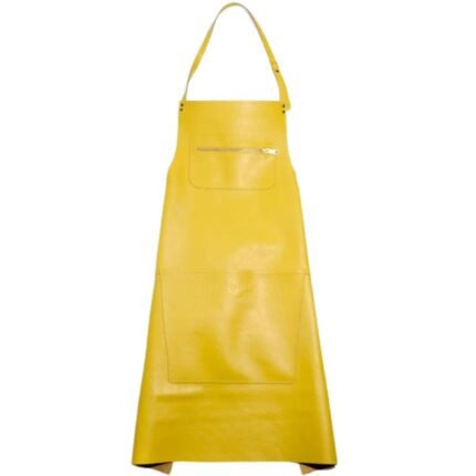 yellow butchers apron for men